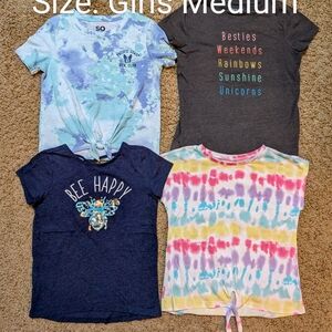 SO Girls', TCP, C&J Tie-Dye and Graphic T-Shirts - Blue, Gray, Multicolor